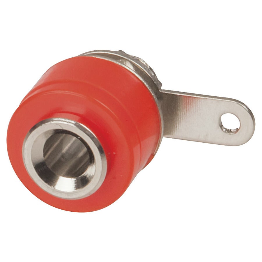 Panel Mount Socket - Red 4mm | Folders
