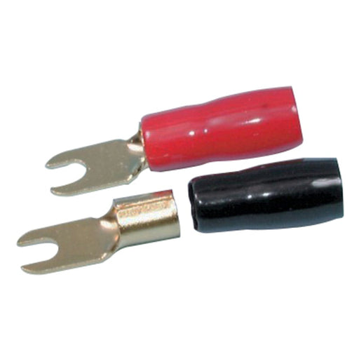 Red & Black Forked Spade Terminals - Pack - Folders