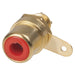Red Gold-Plated RCA Chassis Socket - Folders