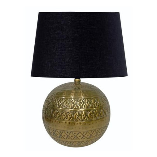 Rembrandt Antiqued Brass Table Lamp and Shade GA2040-Folders