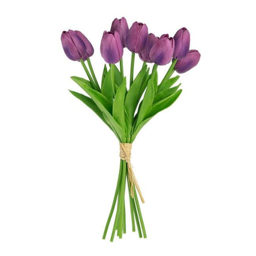 Rembrandt Artificial Flowers  - Purple Tulips SE2297-Folders
