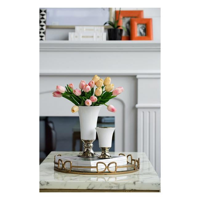 Rembrandt Artificial Flowers - Soft Pink Tulips SE2310-Folders