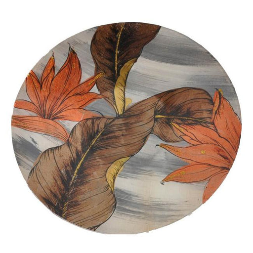 Rembrandt Autumn Leaves - Glass Platter 12.5" Round Plate ZC6006-Folders