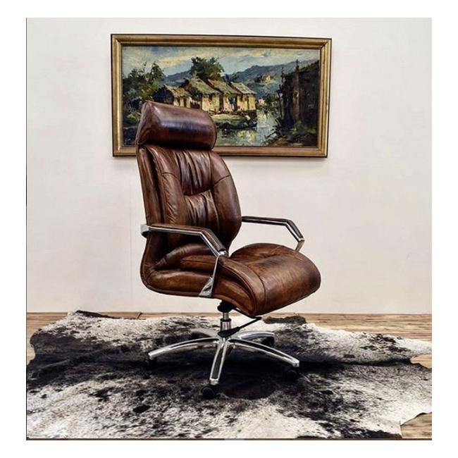 Rembrandt Gm Adjustable Desk Chair - Vintage Cigar Brown AF2272-Folders