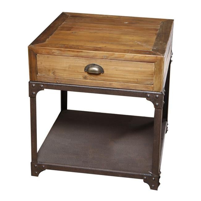 Rembrandt Industrial Style Side Table CF8003-Folders