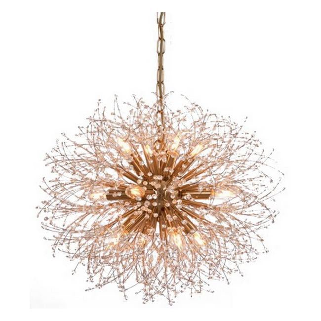 Rembrandt Iron In Hairline Brass Plated Chandelier RL4042-Folders