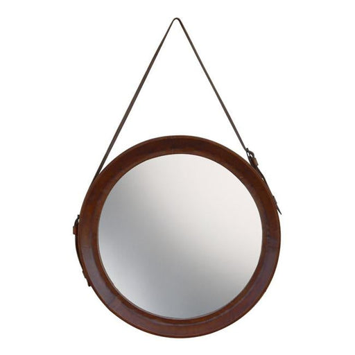 Rembrandt Leather Round Mirror KC1100-Folders