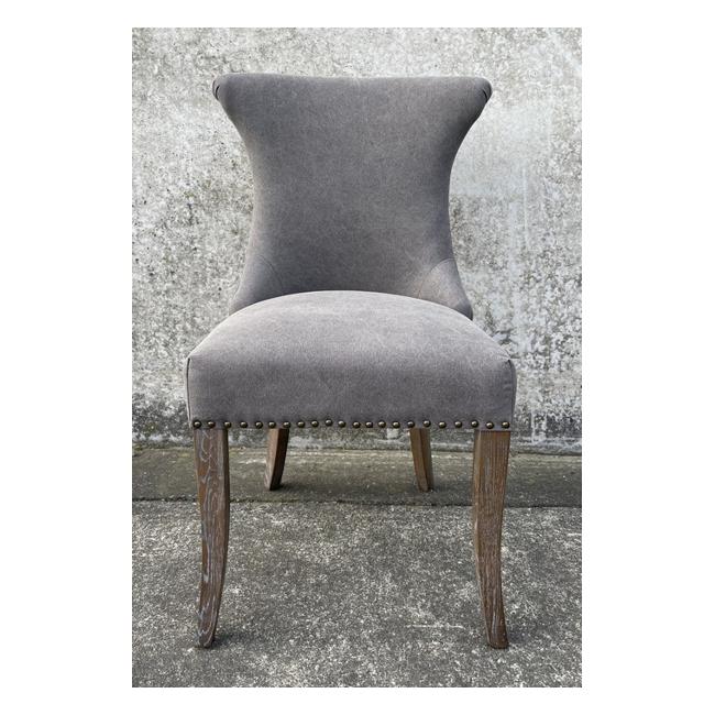 Rembrandt Miami Dining Chair Grey Canvas / Oak MY3147-Folders