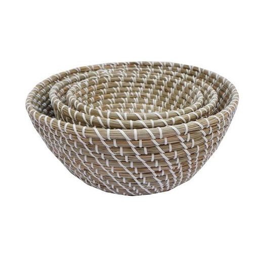 Rembrandt Set Of 3 Seagrass Basket With Plastic Weaving AD2003-Folders