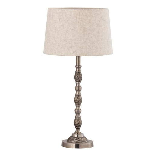 Rembrandt Silver Antiqued Table Lamp and Shade GA2021-Folders