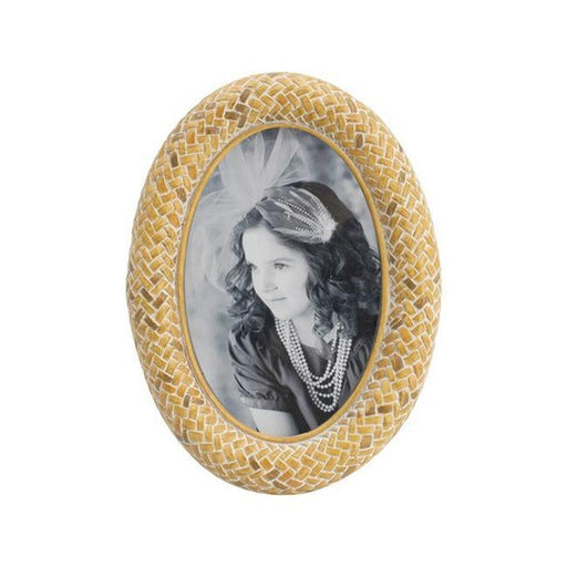 Rembrandt Stone Powder and Resin Oval Frame SE2274-Folders