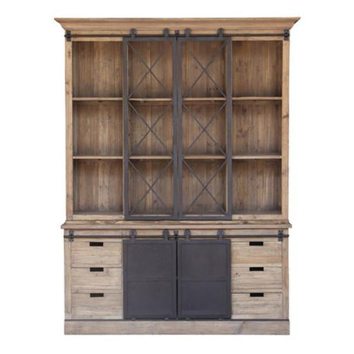 Rembrandt Wall Unit With Sliding Barn Doors CF8114-Folders