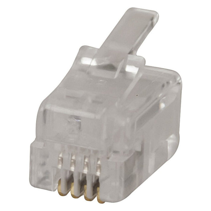 RJ11 Telephone plugs for Stranded Cable - Pk.5 - Folders