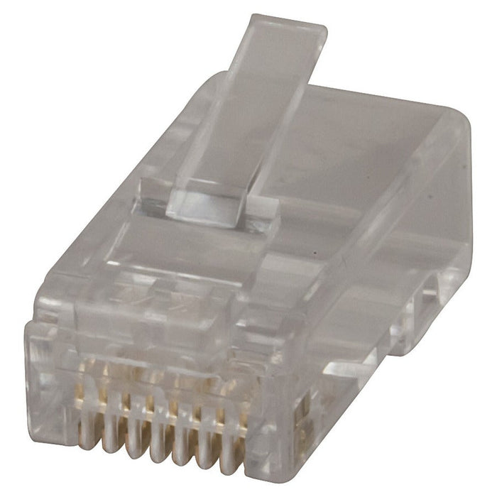 RJ45 Modular Plugs for Stranded and Solid Cat 6 Cable Pk10 - Folders