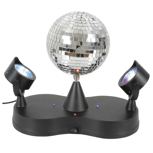 Rotating Disco Ball with LED Spotlights - Folders