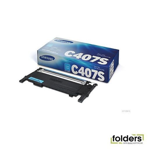 Samsung CLTC407S Cyan Toner - Folders
