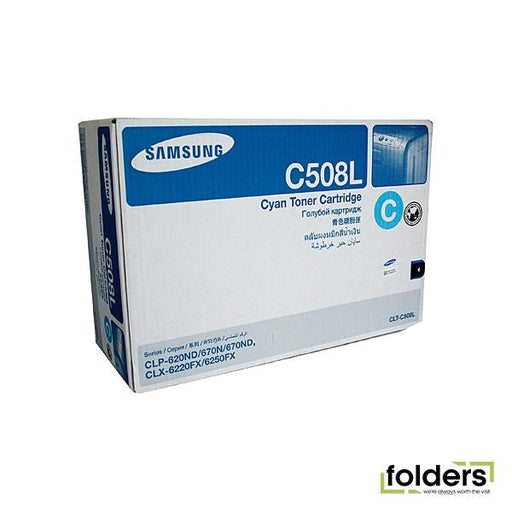 Samsung CLTC508L Cyan Toner - Folders