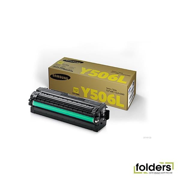 Samsung CLTY506L Yellow Toner - Folders