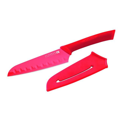 Scanpan Red Santoku Knife 5.5"/14cm-Folders