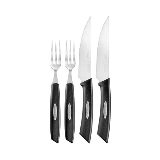 Scanpan Texas Steak Knife/Fork 4 Pce Set-Folders