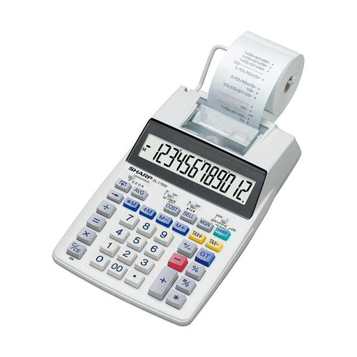 Sharp EL-1750V Printing Calculator-Folders