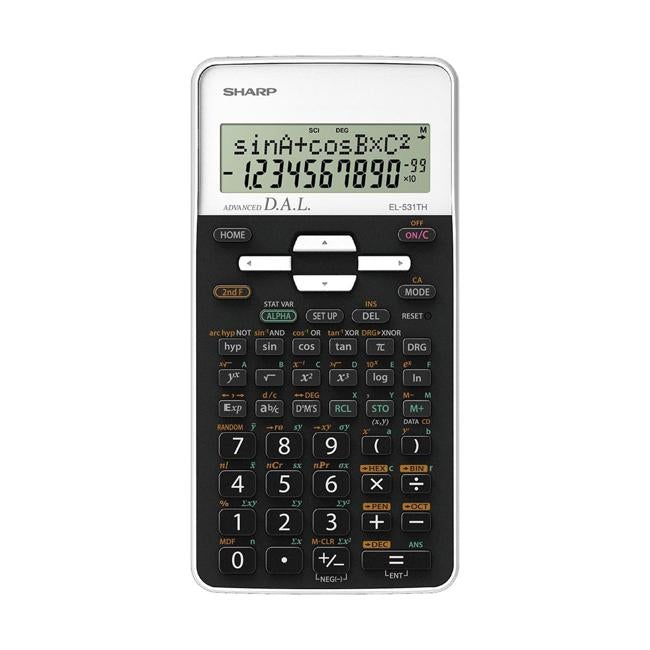 Sharp EL-531THBWH Scientific Calculator with Cover-Folders