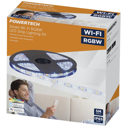 Smart WiFi RGBW LED Strip Lighting Kit with Easy App Control - Folders