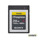 Sony CEBG256 Tough CFExpress Type B 256GB Memory Card - Folders