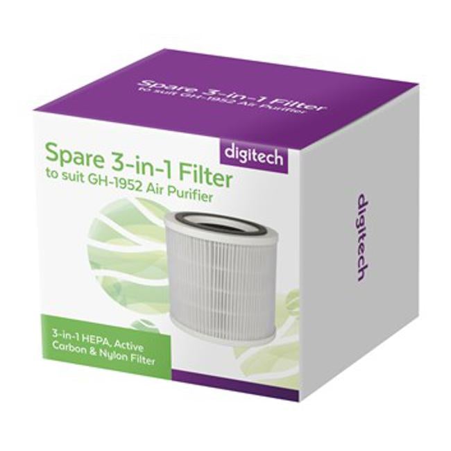 Spare 3-In-1 Filter To Suit Gh-1952 Air Purifier-Folders