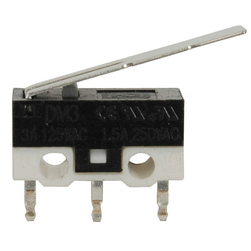 SPDT 125V 3A Sub-Miniature Micro Switch with Lever - Folders