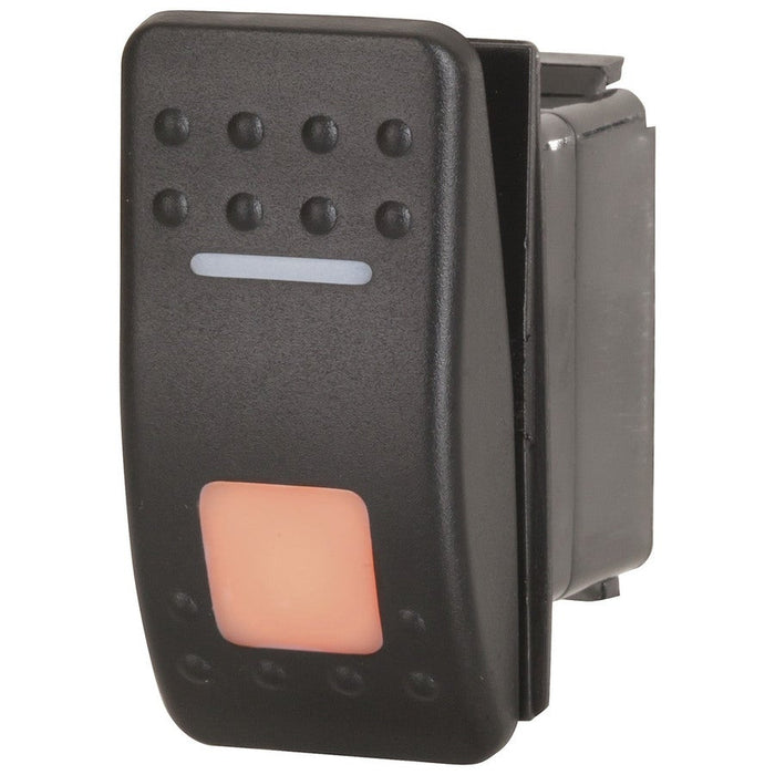 SPDT Dual Illuminated Rocker Switch with Labels & Interchangeable Covers Orange - 1