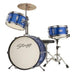 Stagg 3 Piece 16" Jr Drumset + Hware, Throne, Blue-Folders