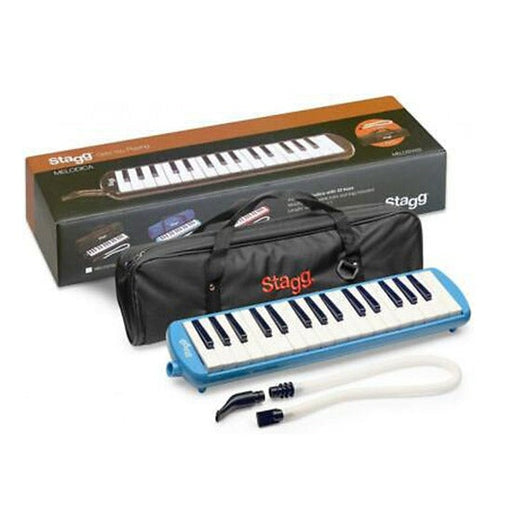 Stagg 32 Key Melodica with Gig Bag BLUE-Folders