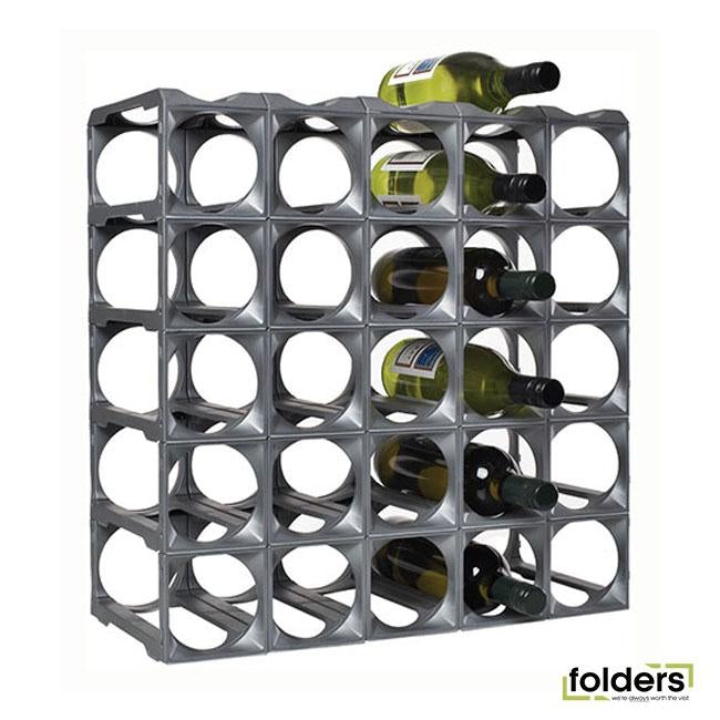 Stakrax wine storage 30 bottle kit silver - Folders