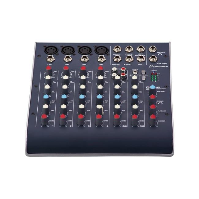 Studiomaster C2S-4 mixer - 8 input with 4 mic channels-Folders