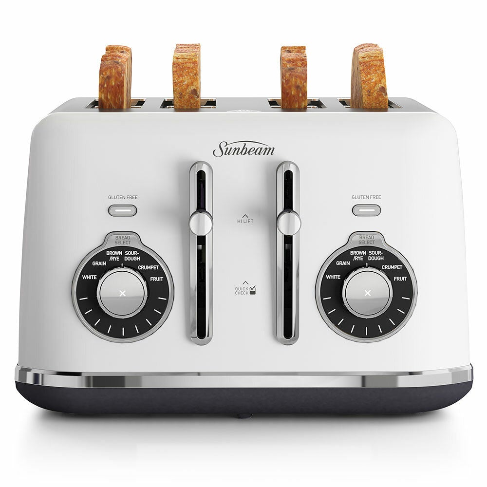 Sunbeam Alinea Select 4 Slice Toaster White TA2840W — Folders