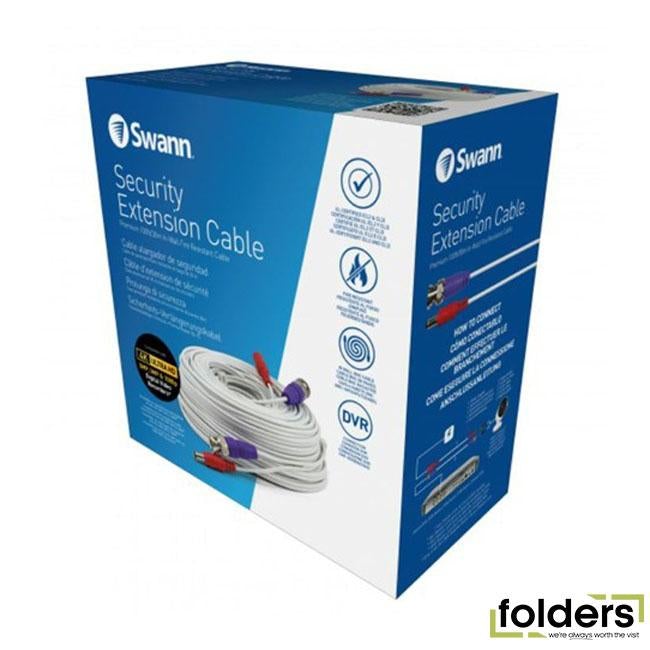 Swann video & power 30m extension cable - Folders