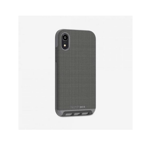 Tech21 Evo Luxe for iPhone XR  - Grey Fabric - Folders