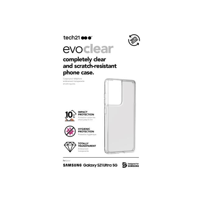 Tech21 EvoClear for Samsung GS21 Ultra - Clear-Folders