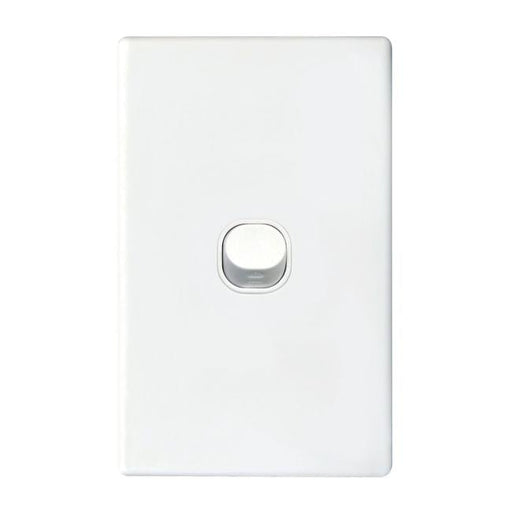 Tradesave 16A 2-Way Vertical 1 Gang Switch. Moulded In Flame Resistant-Folders
