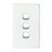 Tradesave 16A 2-Way Vertical 3 Gang Switch. Moulded In Flame Resistant-Folders