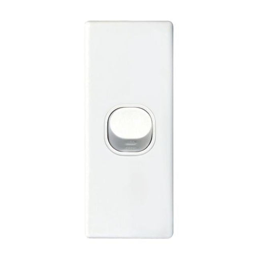 Tradesave Architrave Single 16A Vertical Switch. Moulded In Flame-Folders