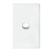 Tradesave Slim 16A 2-Way Vertical 1 Gang Switch. Moulded In Flame-Folders
