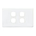 Tradesave Slim Switch Plate Only. 4 Gang. Accepts All Tradesave-Folders