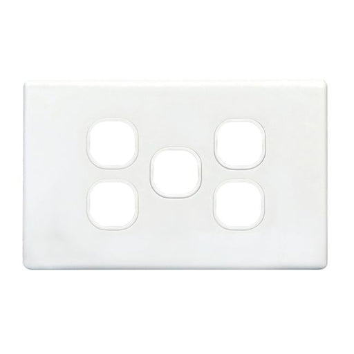 Tradesave Switch Plate Only. 5 Gang Accepts All Tradesave Mechanisms.-Folders