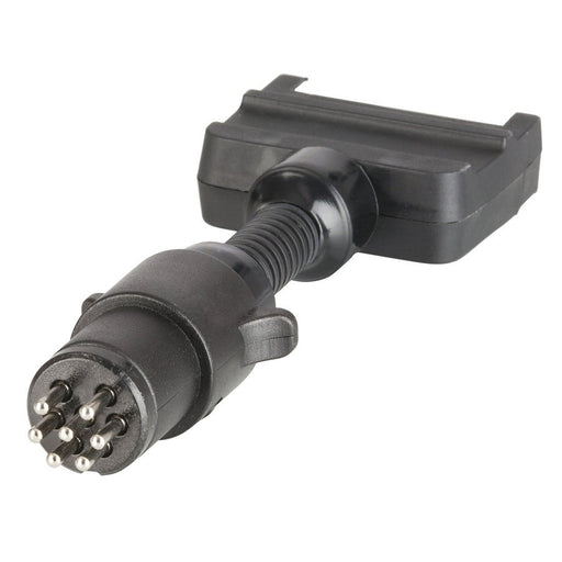 Trailer Adaptor - 7 Pin Flat Plug to 7 Pin Small Round Socket - Folders