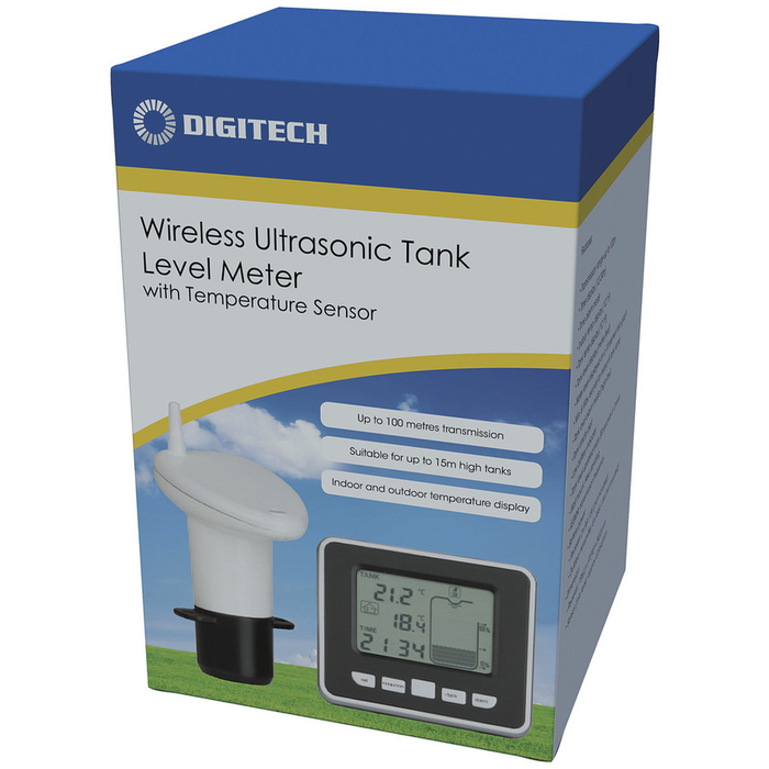 Ultrasonic Water Tank Level Meter with Thermo Sensor - Folders