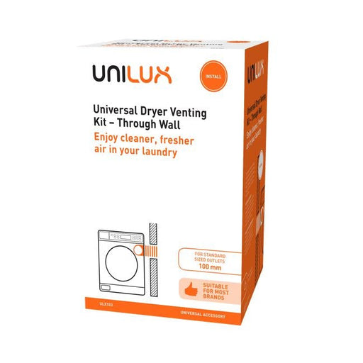 Unilux Dryer Venting Kit Through Wall ULX103-Folders