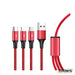 UNITEK 1.2m USB 3-in-1 Charge Cable. Integrated USB-A to Micro-B, - Folders