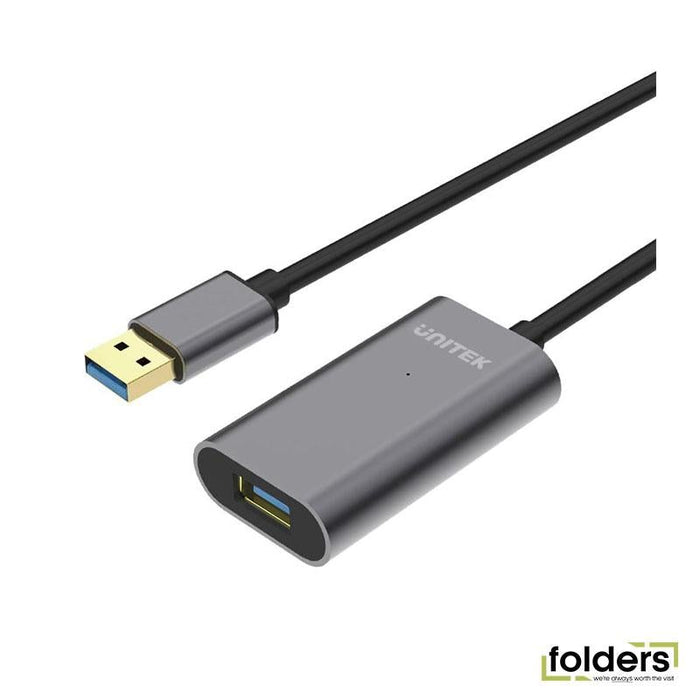 UNITEK 10m USB 3.0 Aluminium Extension Cable. Built-in Extension - Folders